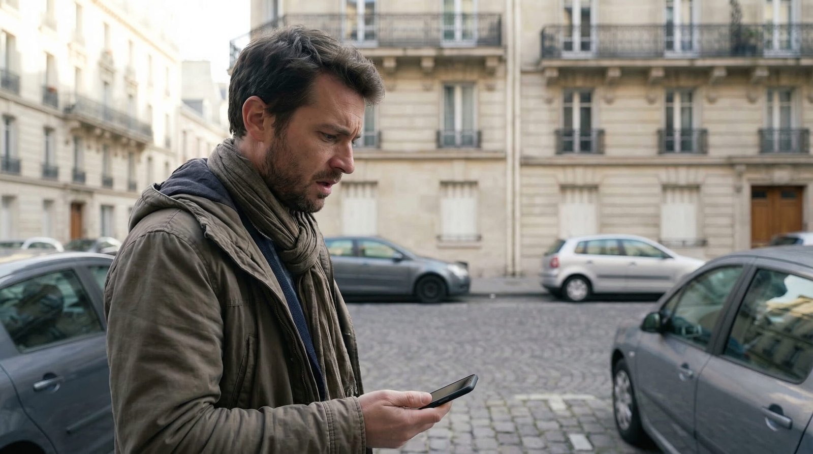 Parking vide - voiture volee